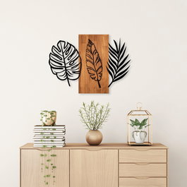 Wallity Triple Leaves - 384 Nogal y Negro